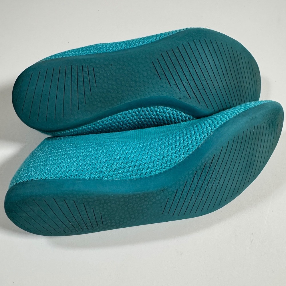 Allbirds Tree Breezers Teal Blue Knit Ballet Flats Women's 6 Sustainable Shoes - Picture 5 of 7